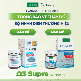 Viên nang dầu cá bổ sung Omega 3 Supra 1000 mg